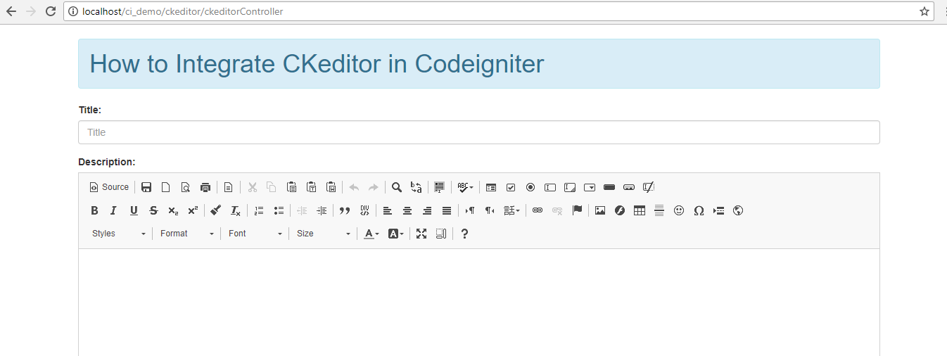 how-to-integrate-CKeditor-in-Codeigniter-step-1